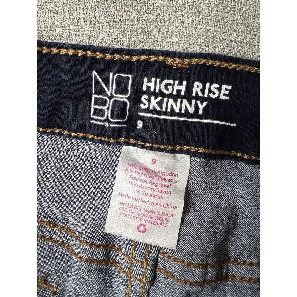 NEW NOBO No Boundaries Jeans Juniors 6‎ Blue Skinny High Rise Stretch